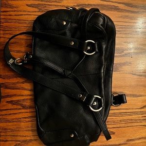 Great Condition Danier Leather Black Satchel Purse